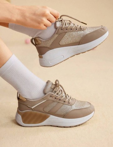 Pantofi Sport Shein, auriu