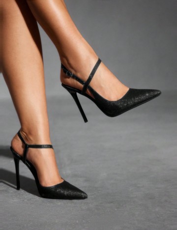 Pantofi cu toc Shein CUCCOO, negru