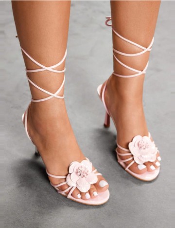 Sandale Cu Toc Shein CUCCOO, roz