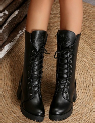 Cizme cu toc Shein, negru