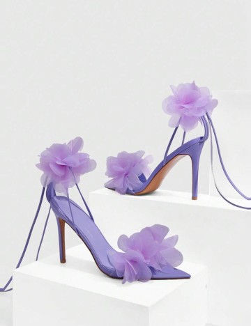 Sandale Cu Toc Shein, mov