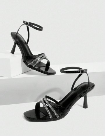 Sandale Cu Toc Shein, negru