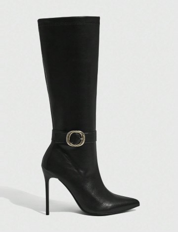 Cizme cu toc Shein CUCCOO, negru