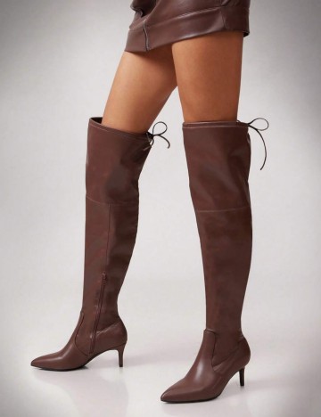 Cizme cu toc Shein, maro