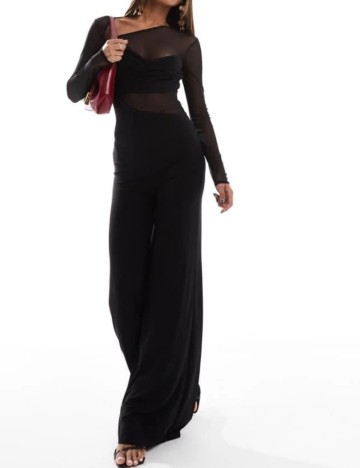 Salopetă lungă ASOS, negru