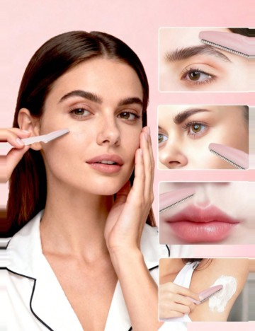 Set lame faciale Shein, roz