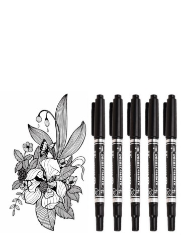 Set markere Shein, negru