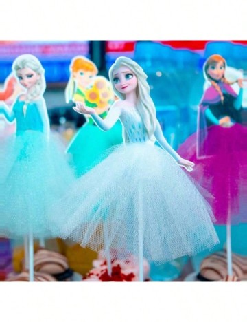 Set accesorii decorative pentru prăjituri Shein, albastru