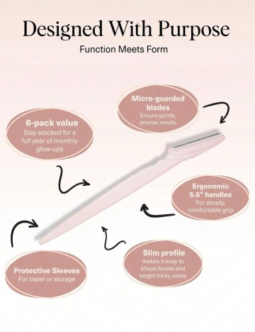 Set lame faciale Shein, roz