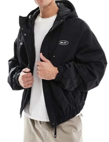 Geacă Bershka, negru