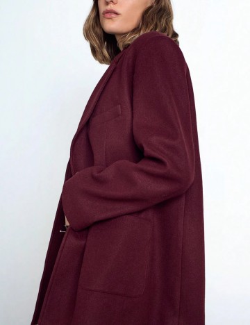 Palton scurt Shein, vișiniu