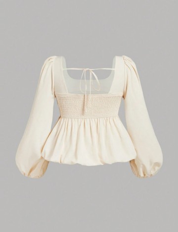 Cămașă Shein Curve+, crem