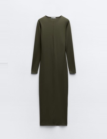 Rochie maxi Zara, kaki