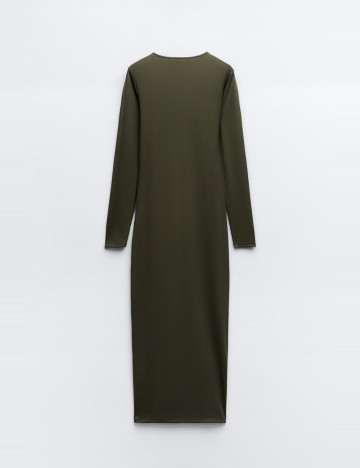 Rochie maxi Zara, kaki