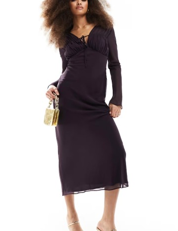 Rochie midi ASOS, mov