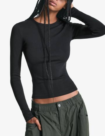 Bluză Bershka, negru