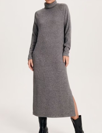 Rochie midi RESERVED, gri