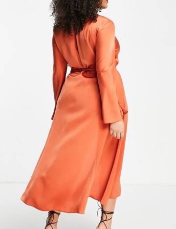 Rochie midi ASOS, portocaliu