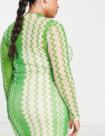 Rochie midi NEVER FULLY DRESSED, verde