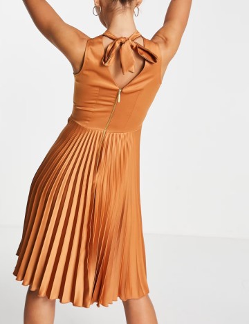 Rochie midi ASOS, cărămiziu