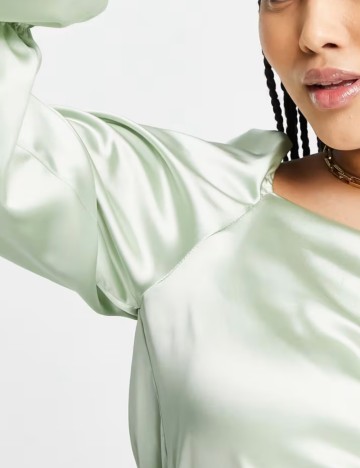 Cămașă Flounce, verde