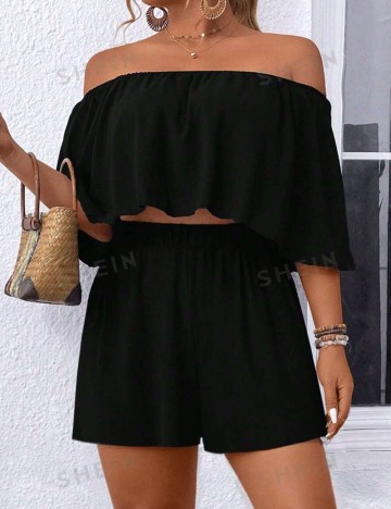 Compleu Shein Curve+, negru