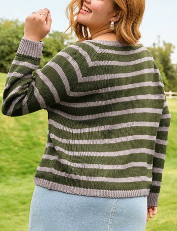 Pulover Shein Curve+, mix culori