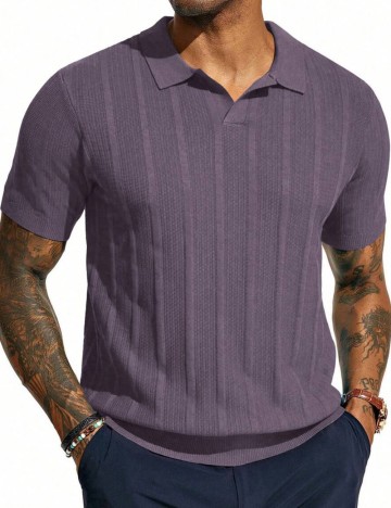 Tricou polo Shein, mov