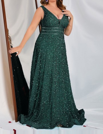 Rochie maxi Shein, verde