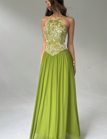 Rochie maxi Shein, verde