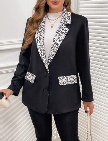 Sacou Shein Curve+, negru