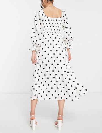 Rochie midi Style Cheat, alb