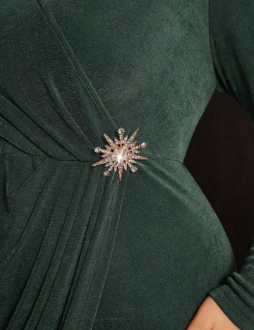 Rochie midi Shein Curve+, verde