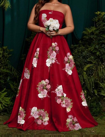 Rochie maxi Shein, vișiniu