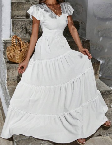 Rochie maxi Shein, alb