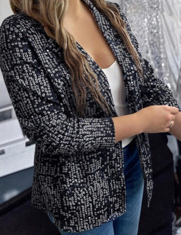 Sacou Shein Curve+, negru