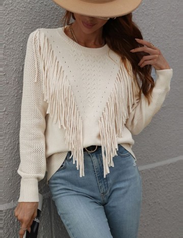 Pulover Shein, crem