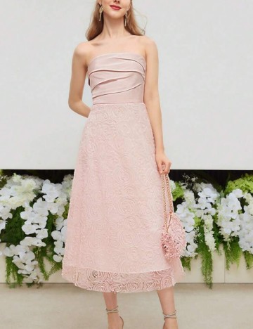 Rochie midi Shein, roz