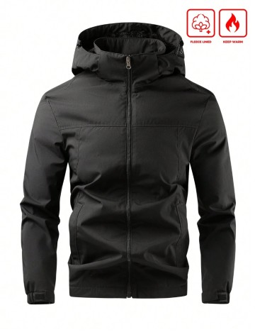 Jachetă Shein MANFINITY, negru