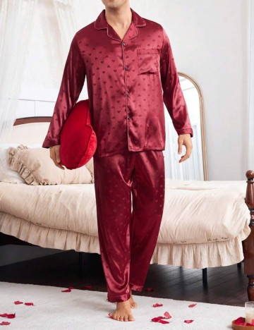 Compleu pijamale Shein, vișiniu