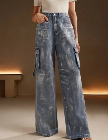 Jeans Shein, albastru