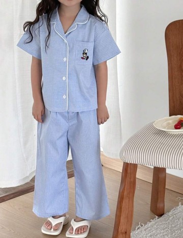 Compleu pijamale Shein, albastru