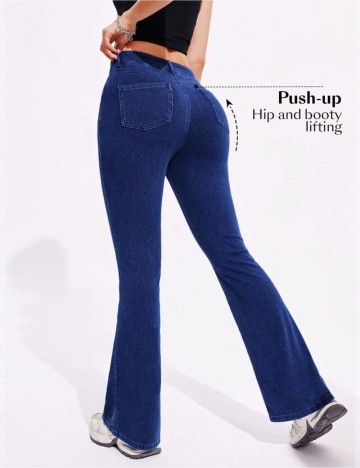 Pantaloni Shein, albastru