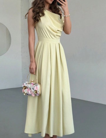 Rochie midi Shein, galben