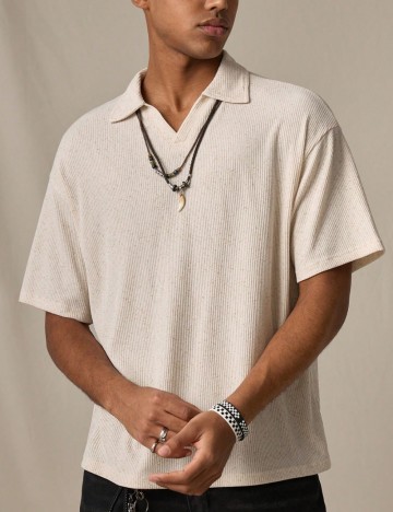 Tricou Shein MANFINITY, bej