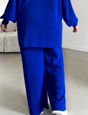 Pantaloni Shein Curve+, albastru