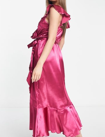 Rochie midi Little Mistress, roz