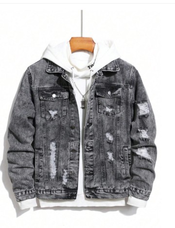 Jachetă De Blugi Shein, gri