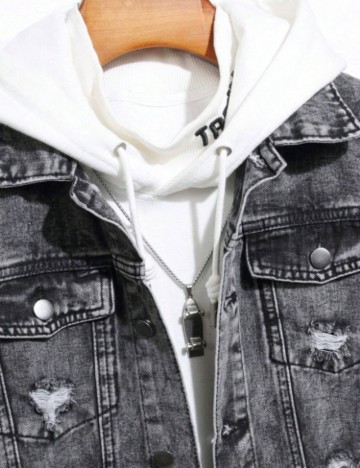 Jachetă De Blugi Shein, gri