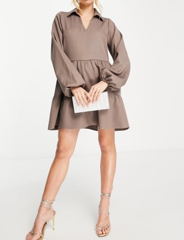 Rochie mini IN THE STYLE, maro
